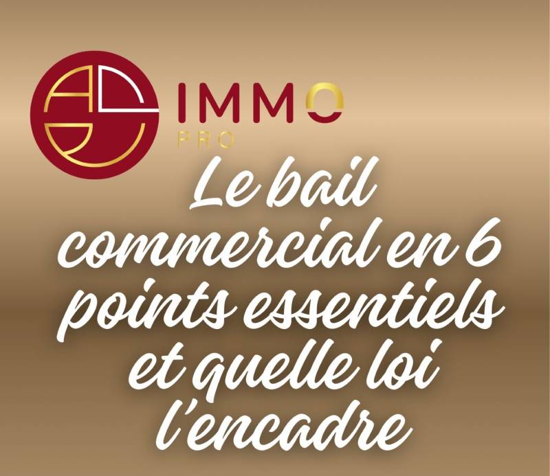 le bail commercial en 6 points essentiels et la loi qui l'encadre